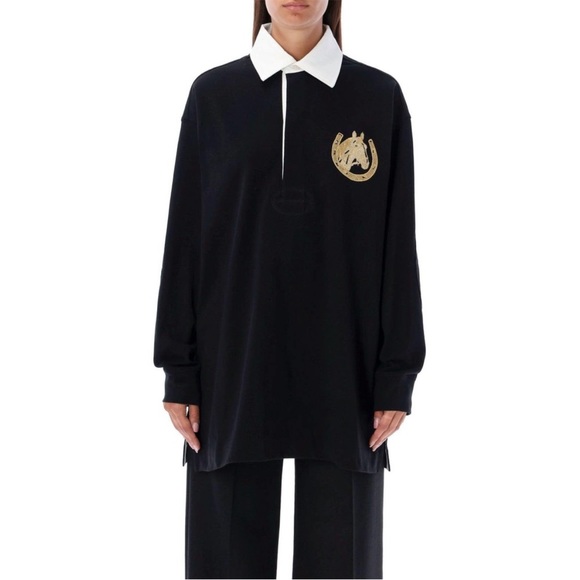 BRAND NEW! Stella McCartney Pony Club Oversized Rugby Top, Size M - Picture 4 of 16
